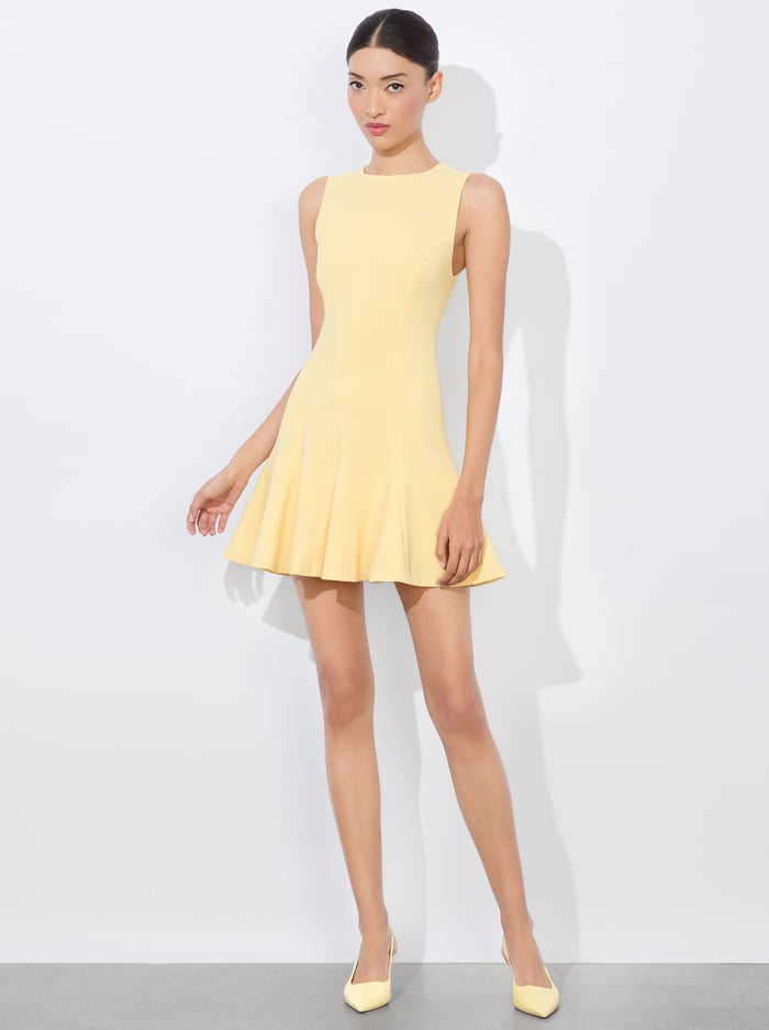 ISA MINI DRESS - BUTTER - Alice And Olivia