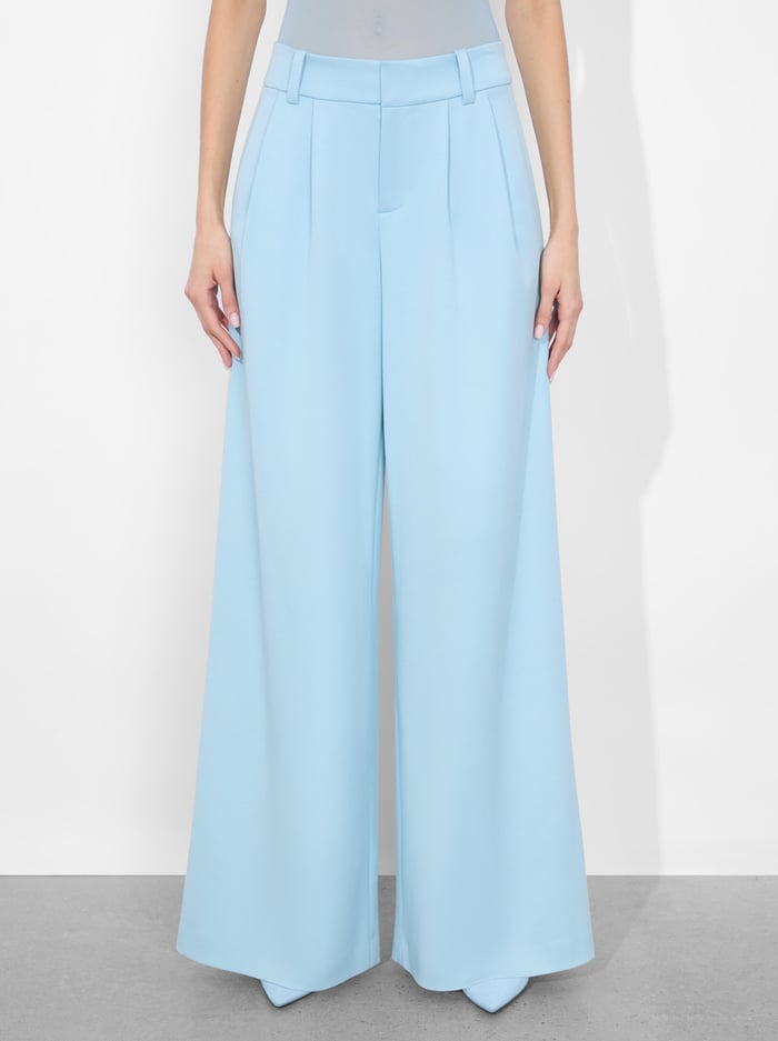 KENNEDY TROUSER - MINERAL BLUE - Alice And Olivia