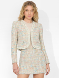 PEYTON TWEED JACKET - OFF WHITE MULTI