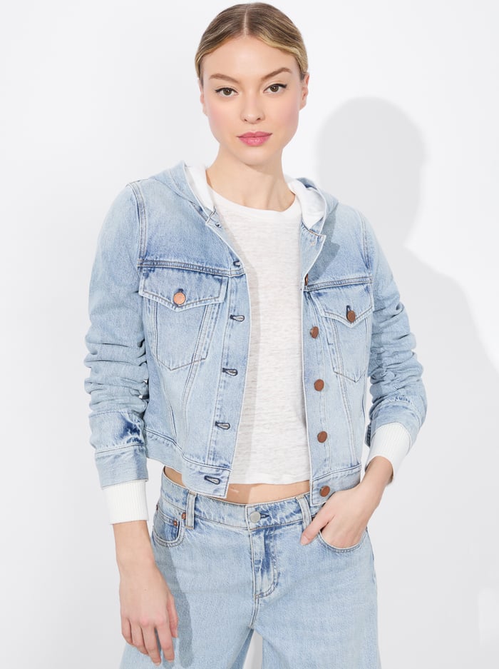 EMMA HOODIE JACKET - ROCKSTAR BLUE - Alice And Olivia