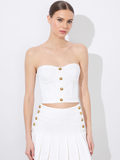HENSLEY BUSTIER - OFF WHITE