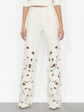 WEEZY EYELET JEAN - OFF WHITE