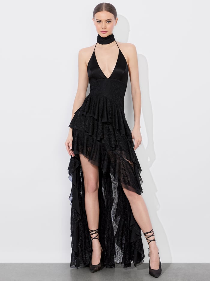 HANNAH MAXI DRESS - BLACK - Alice And Olivia
