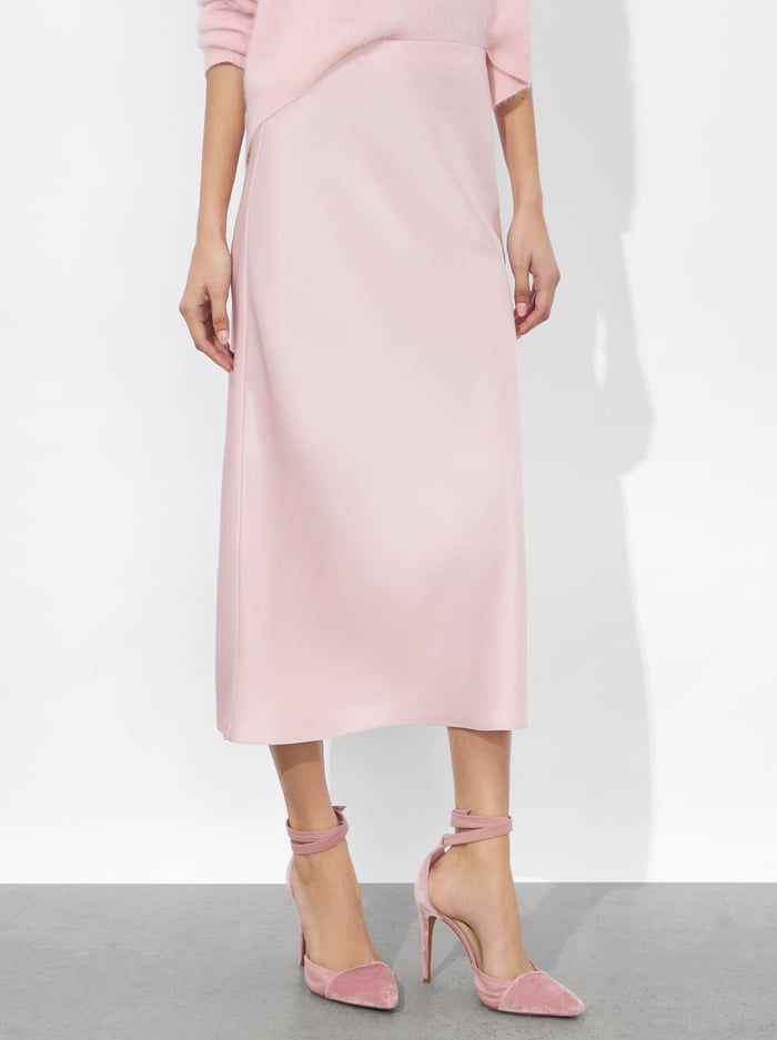 MAEVE SLIP SKIRT - SHELL PINK - Alice And Olivia