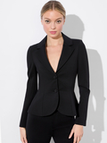 IANA SCULPTED BLAZER - BLACK