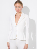 IANA SCULPTED BLAZER - OFF WHITE